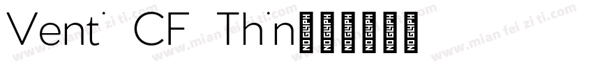 Venti CF Thin字体转换
